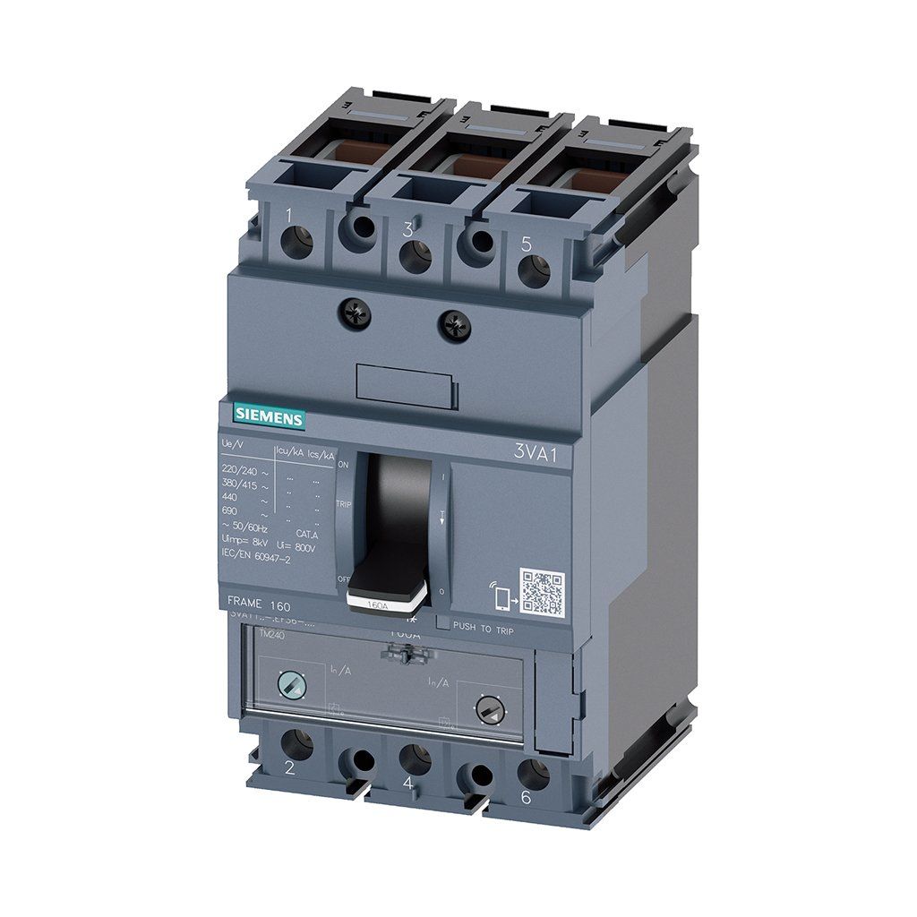 Siemens 3VA1132-4EF36-0AA0 3X32A 36Ka Kompakt Güç Şalteri Tm240 Termik Manyetik Koruma Üniteli