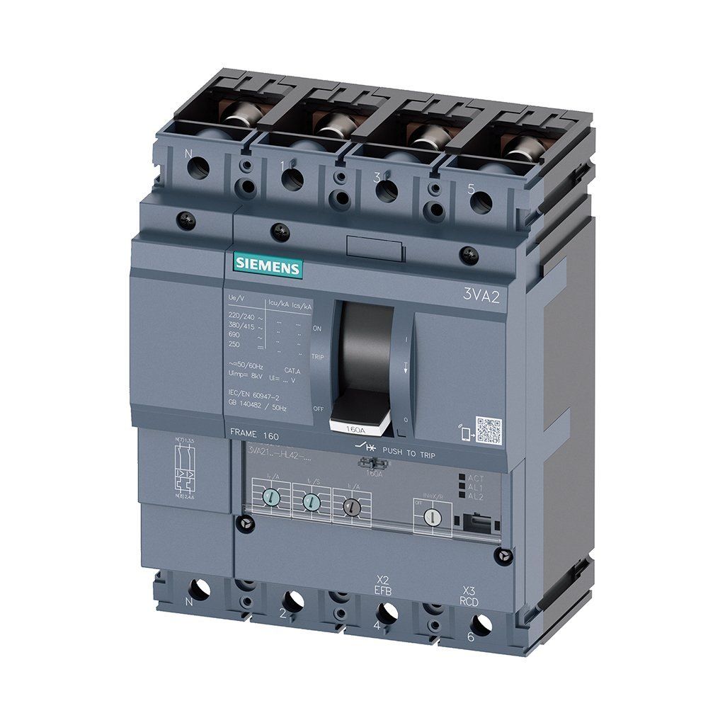 Siemens 3VA2463-5HL42-0AA0 4x630A 55Ka Kompakt Şalter Etu320 Elektronik Koruma Üniteli