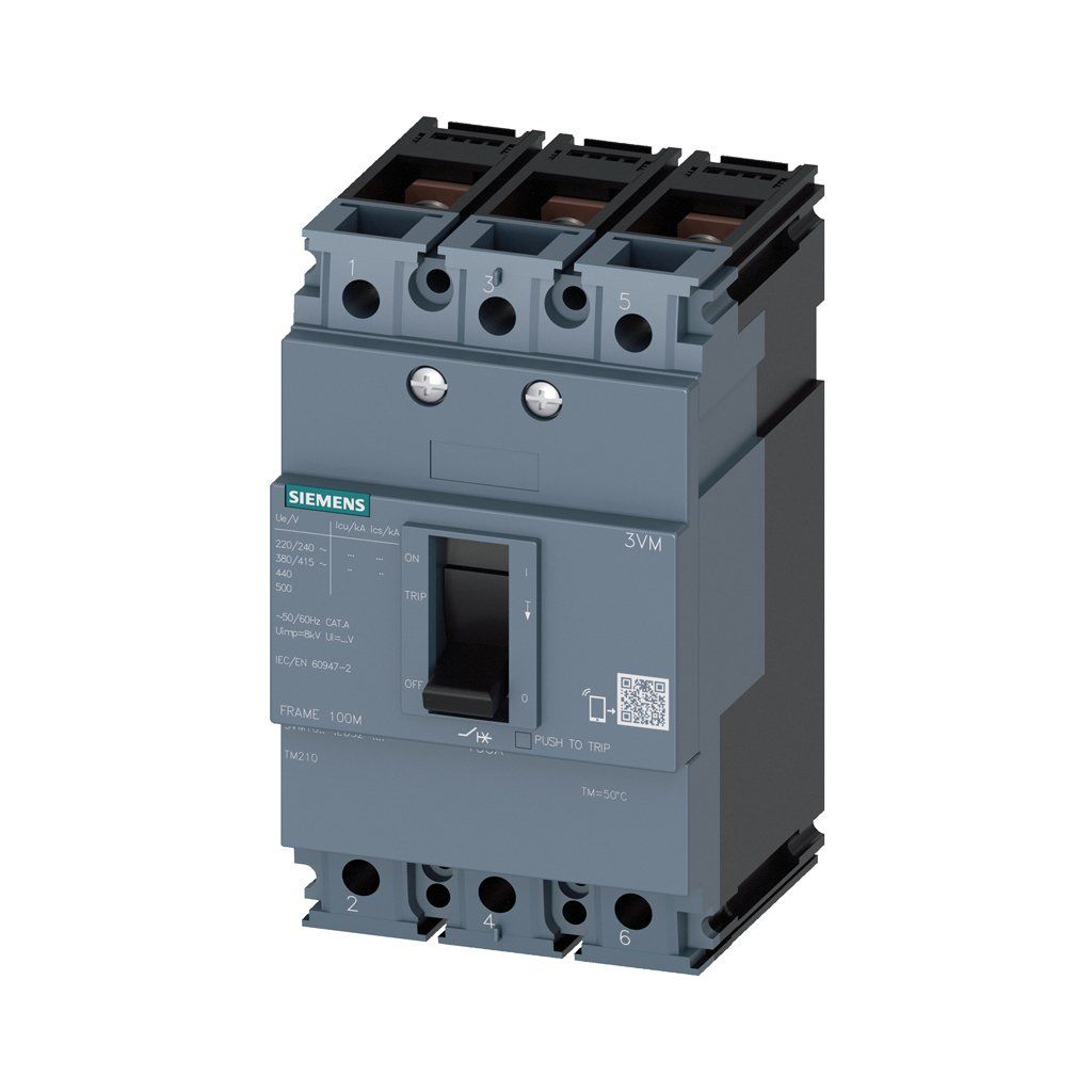 Siemens 3VM1116-4ED32-0AA0 3X160A 36Ka Kompakt Şalter Sabit Tm210 Termik Ve Manyetik Sabit Koruma Üniteli