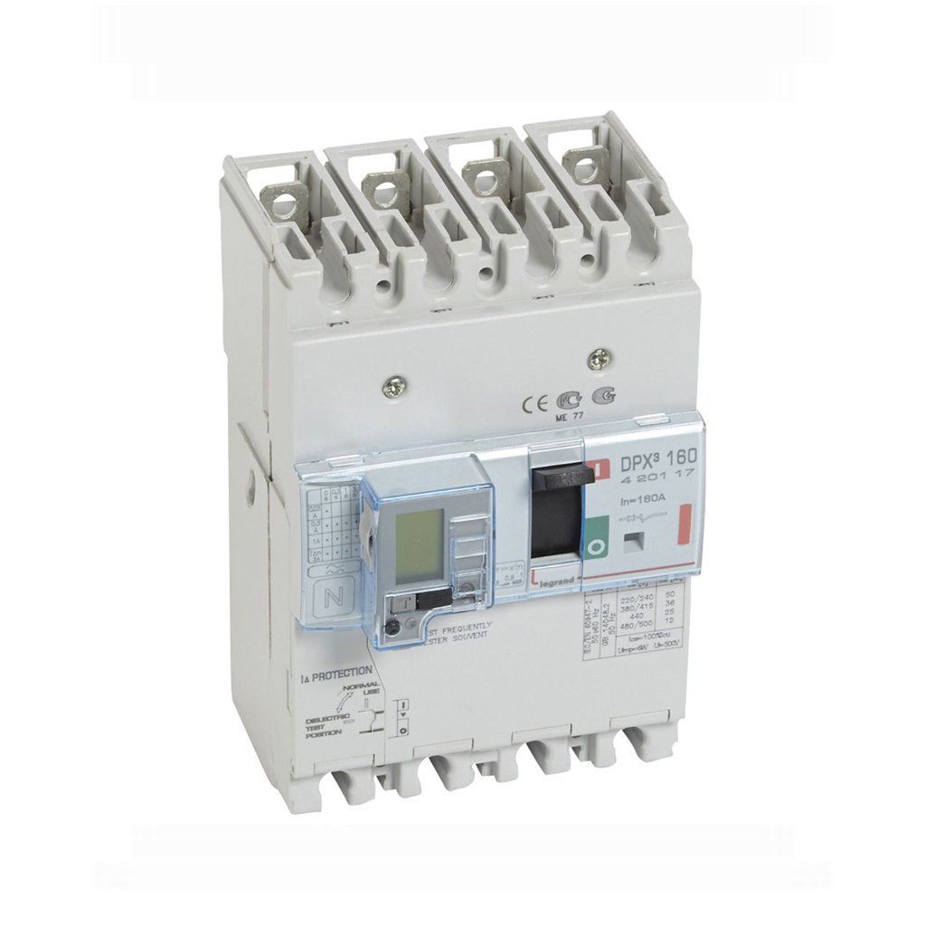 Legrand DPX3 Kaçak Akımlı 4x160Amper Kompakt Şalter 36Ka 420117