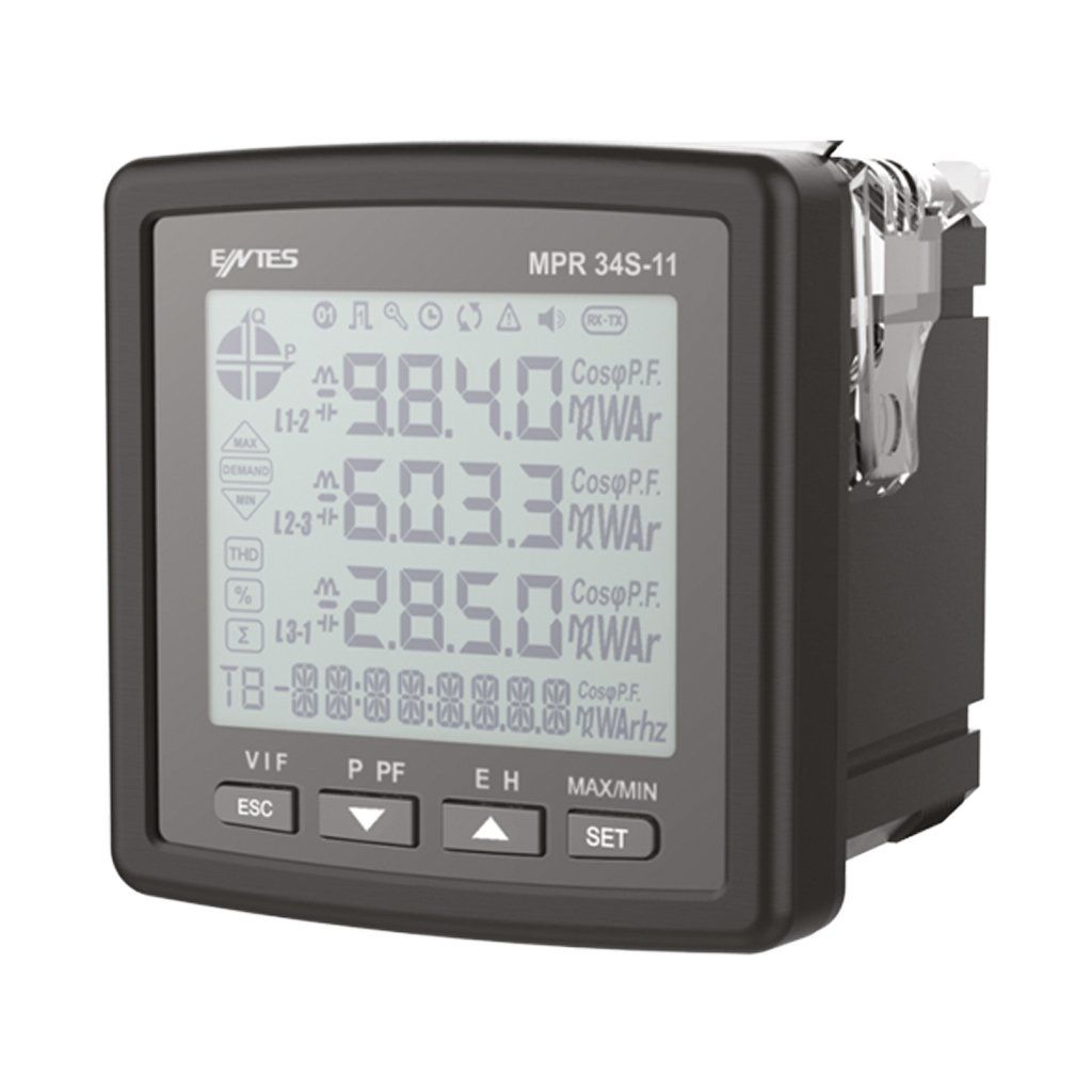 Entes MPR-34S-11 72x72 Şöntlü Ekransız Elektronik Şebeke Analizörü M3570