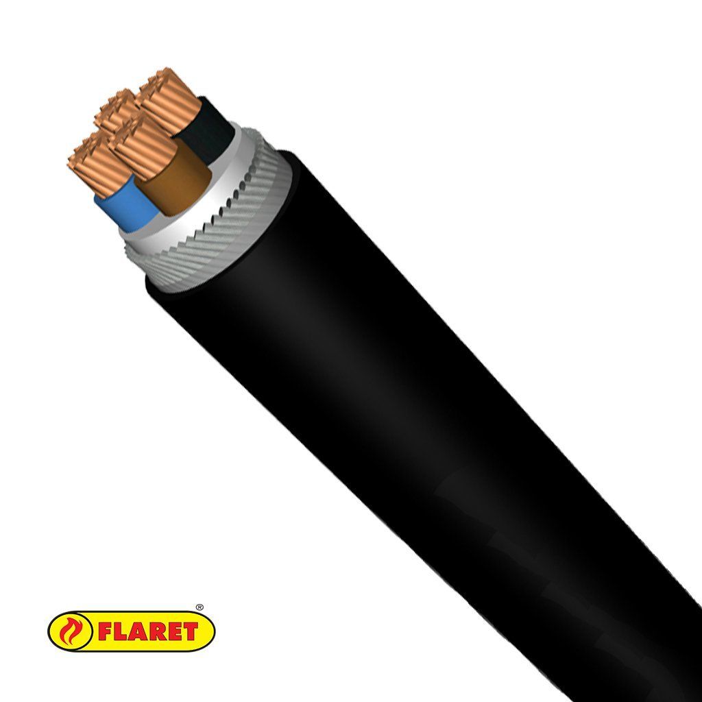Hes YVZ2V-U (NYRY) Çelik Zırhlı Kablo 4X2,5mm² 100 Mt